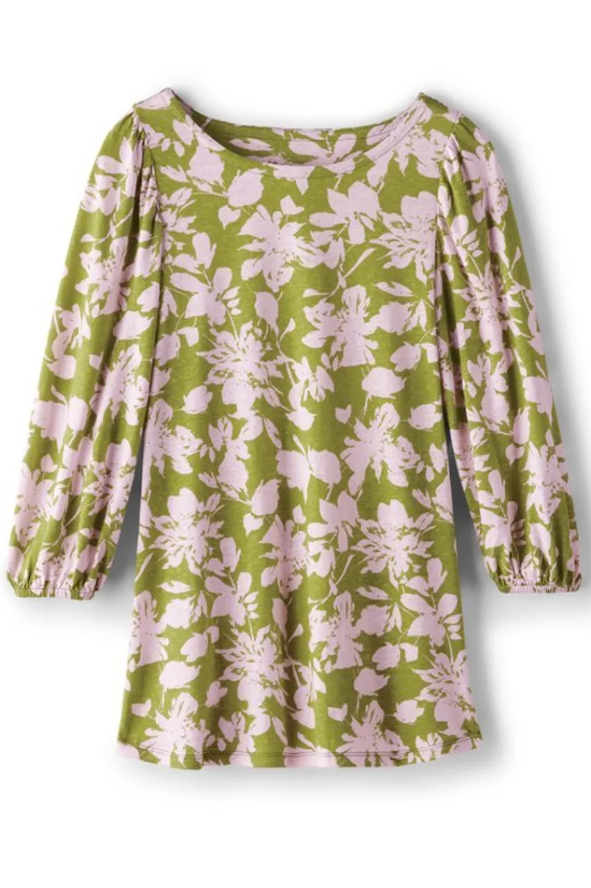 Soft Surroundings Ainsley Linen Blend Tunic- Tops|Tunics & Leggings