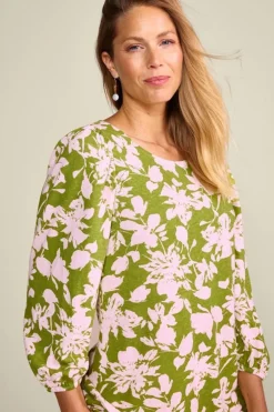 Soft Surroundings Ainsley Linen Blend Tunic- Tops|Tunics & Leggings