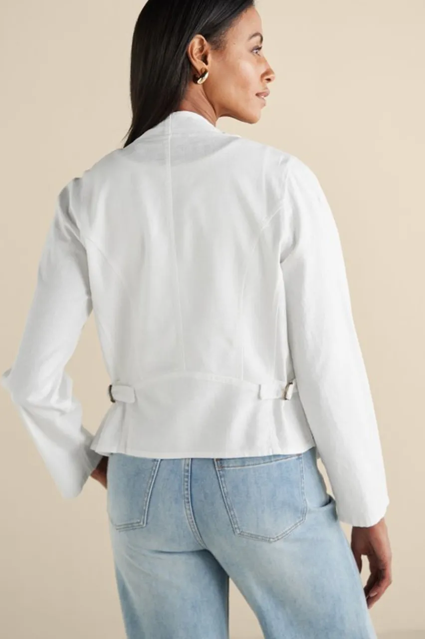 Soft Surroundings Alicante Linen Blend Topper- Tops|Toppers