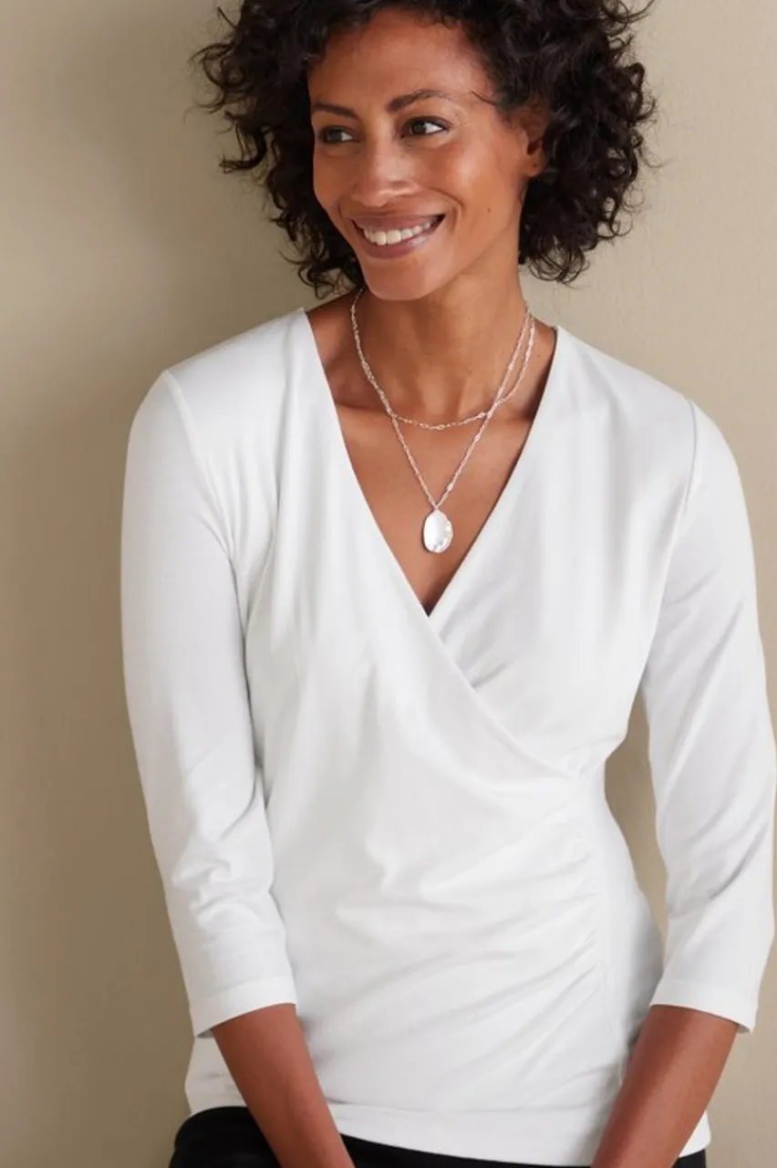 Soft Surroundings Alyssa Knit Top- Tops