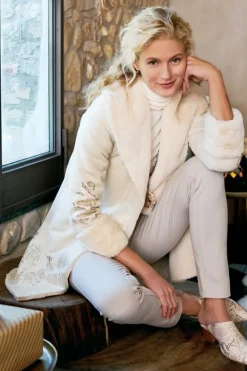 Soft Surroundings Anastasia Faux Shearling Coat- Jackets & Coats