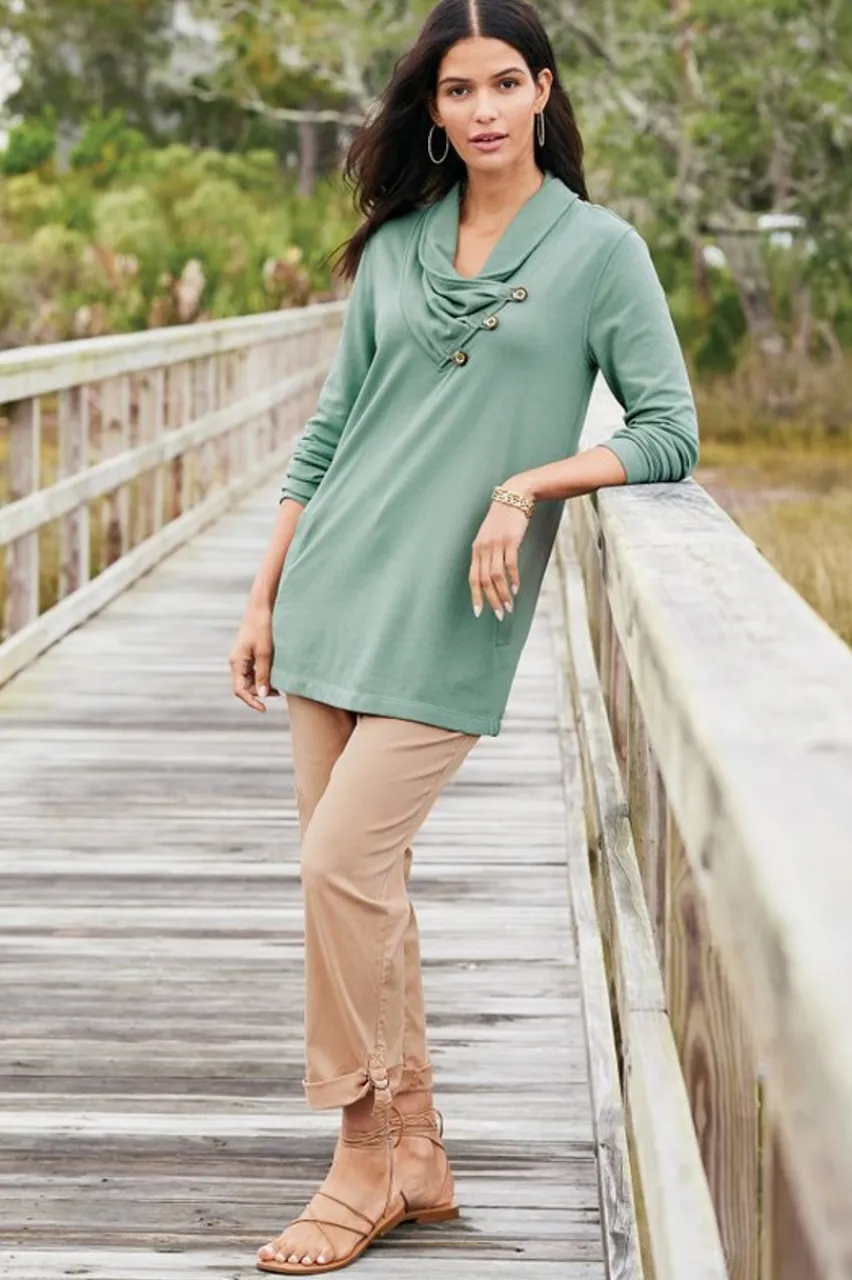 Soft Surroundings Antigua Convertible Crop Pants- Pants