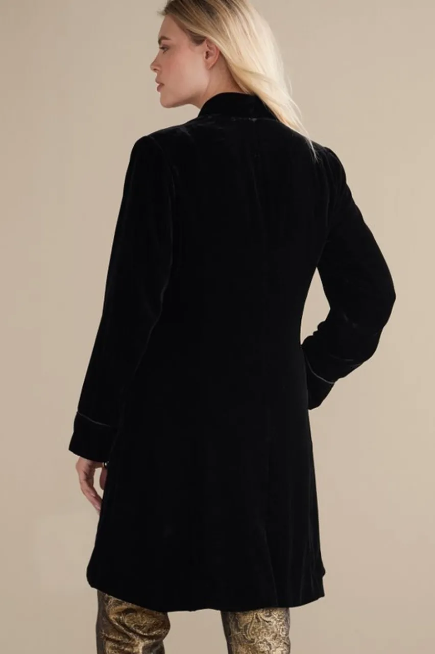Soft Surroundings Aria Velvet Jacket- Jackets & Coats
