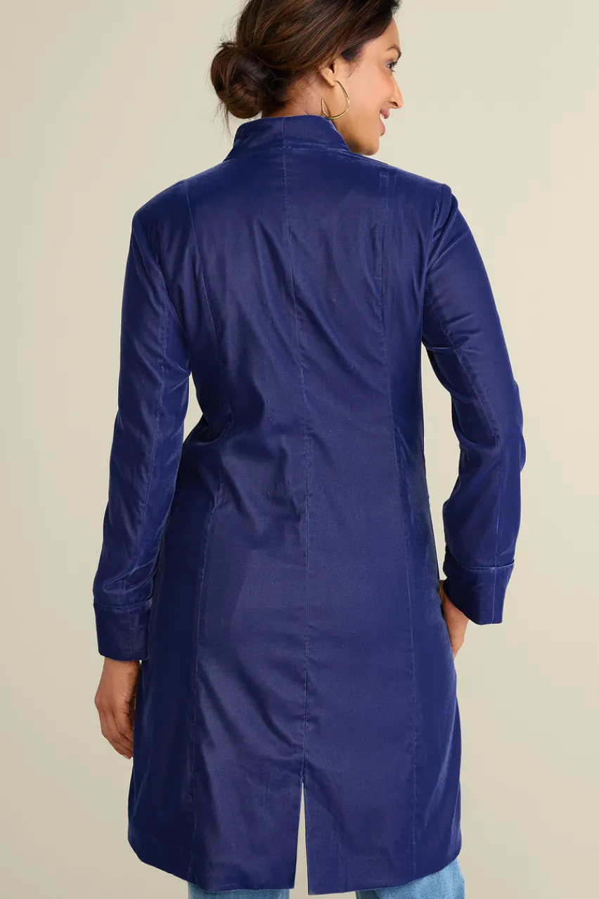 Soft Surroundings Aria Velvet Jacket- Jackets & Coats
