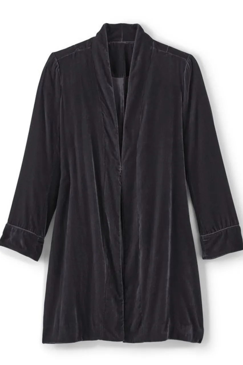 Soft Surroundings Aria Velvet Jacket- Jackets & Coats