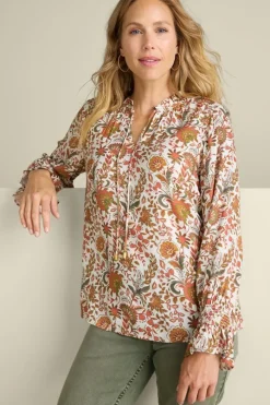 Soft Surroundings Asha Long Sleeve Top- Tops