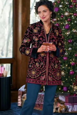 Soft Surroundings Astrid Velvet Jacket- Jackets & Coats