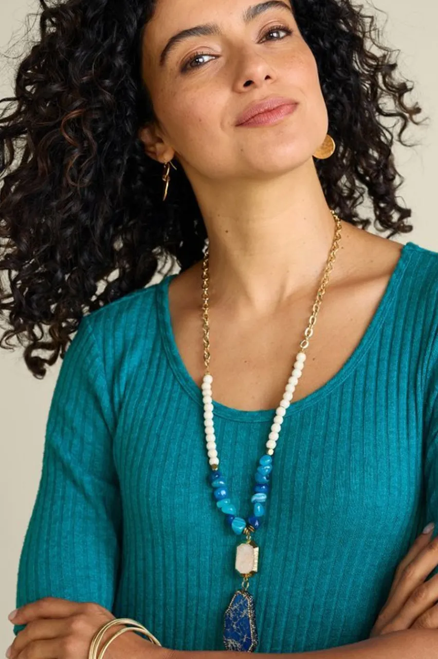 Soft Surroundings Aviana Reversible Pendant Necklace- Jewelry|Necklaces