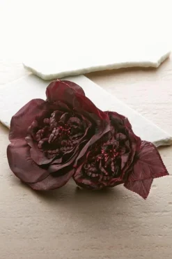 Soft Surroundings Bordeaux Blooms Pin- Jewelry
