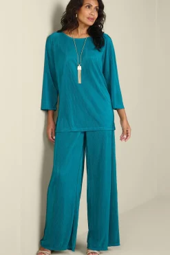 Soft Surroundings Cella Plisse Tunic- Tops