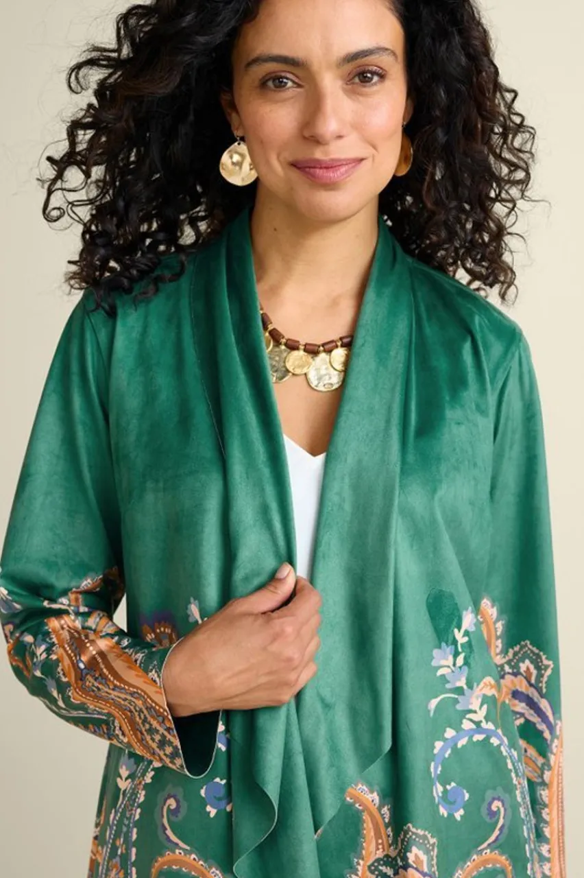 Soft Surroundings Chouteau Faux Suede Jacket- Toppers|Jackets & Coats