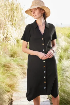 Soft Surroundings Danielle Button Dress- Dresses
