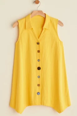 Soft Surroundings Danielle Button Tank- Tops