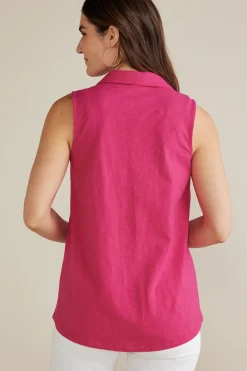 Soft Surroundings Danielle Sleeveless Tunic- Tops|Tunics & Leggings