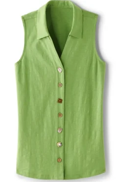 Soft Surroundings Danielle Sleeveless Tunic- Tops|Tunics & Leggings