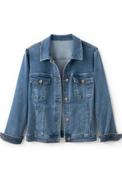 Soft Surroundings Diana Shapely Denim Jacket- Toppers|Jackets & Coats