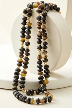 Soft Surroundings Ebony Beaded Necklace- Jewelry|Necklaces