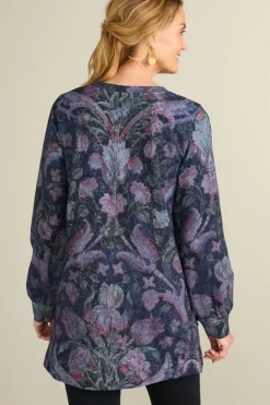 Soft Surroundings Edith French Terry Tunic- Tops