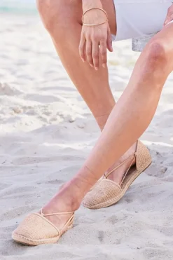 Soft Surroundings Eileen Fisher Lee Raffia Stretch Espadrille- Shoes