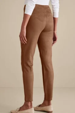 Soft Surroundings Faux Suede Pull-On Leggings- Pants|Leggings