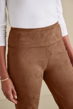 Soft Surroundings Faux Suede Pull-On Leggings- Pants|Leggings