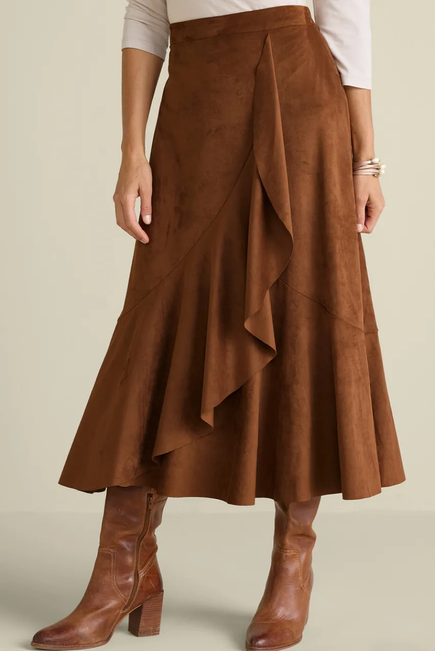 Soft Surroundings Faux Suede Skirt- Skirts