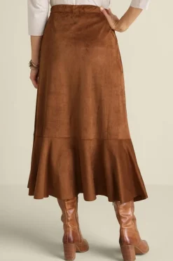 Soft Surroundings Faux Suede Skirt- Skirts