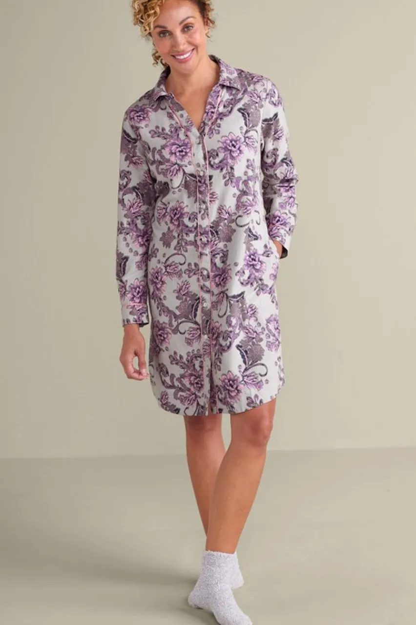 Soft Surroundings Festive Finley Sleep Shirt- Sleepwear & Lounge