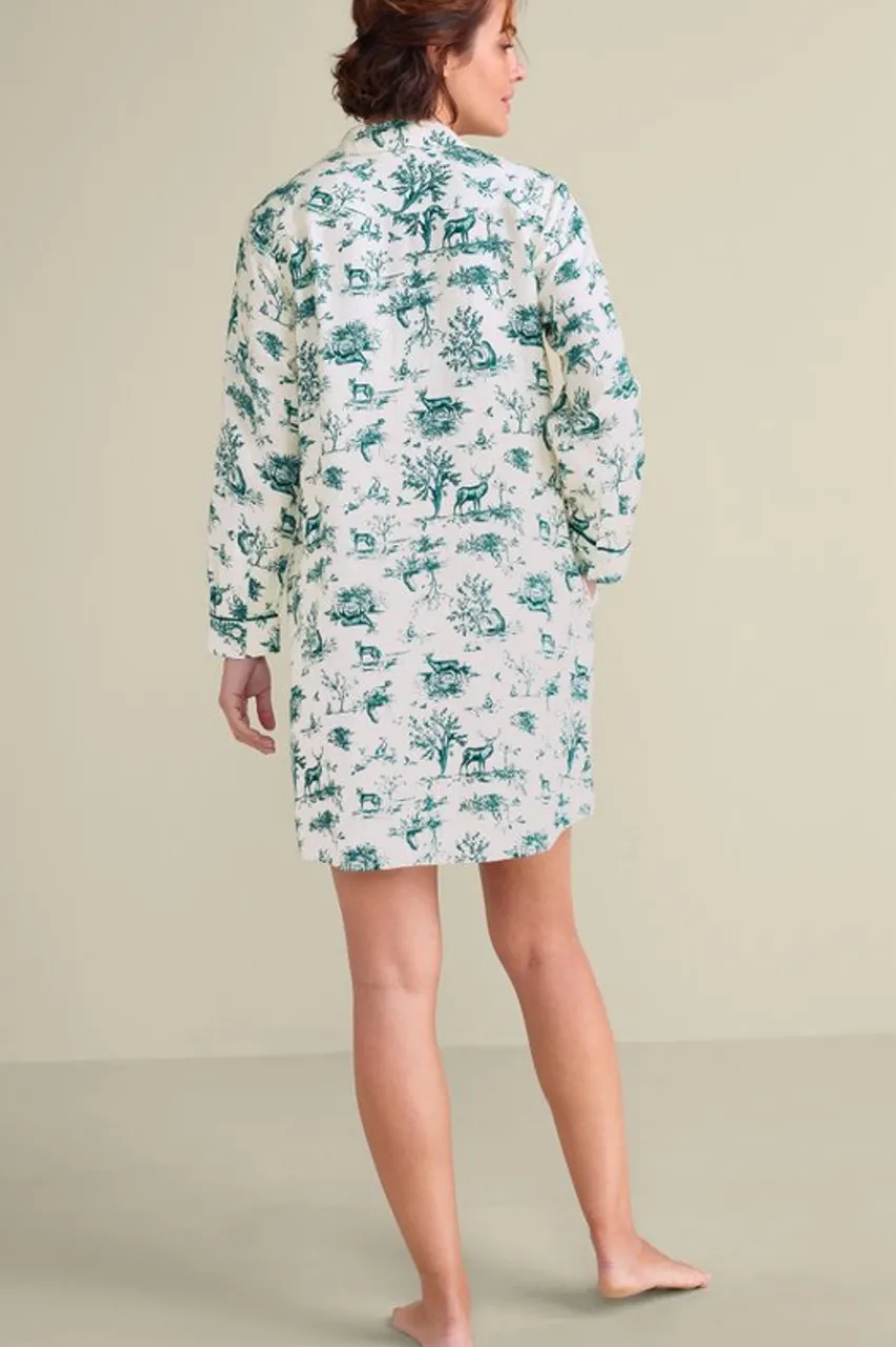 Soft Surroundings Festive Finley Sleep Shirt- Sleepwear & Lounge