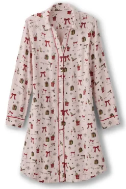 Soft Surroundings Festive Finley Sleep Shirt- Sleepwear & Lounge