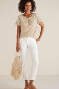 Soft Surroundings Halle Short Sleeve Top- Tops