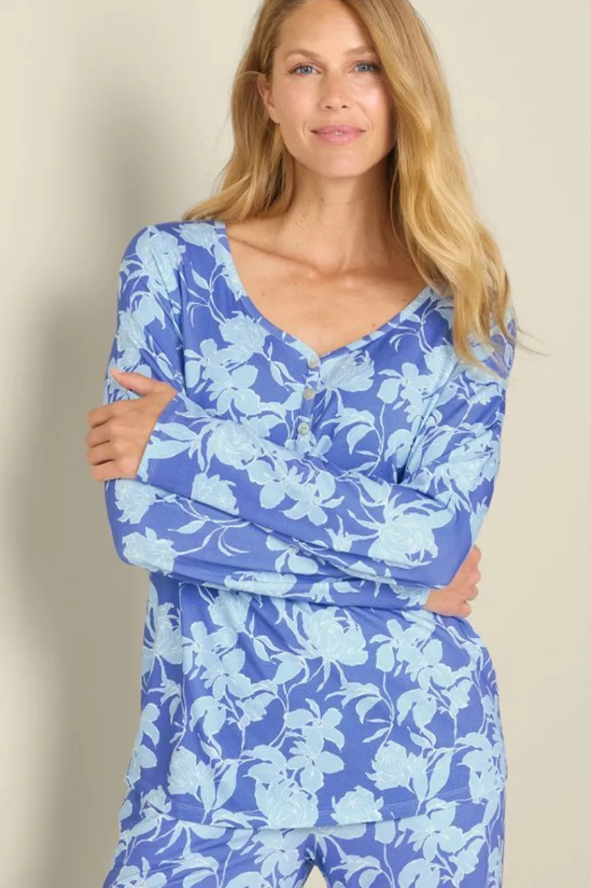 Soft Surroundings Harmonia Bamboo Sleep Top- Tops|Sleepwear & Lounge