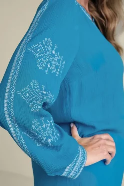 Soft Surroundings Imane Gauze Tunic- Tops|Tunics & Leggings