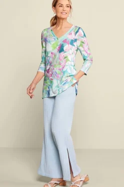 Soft Surroundings Iris 3/4 Sleeve Tunic- Tops|Tunics & Leggings