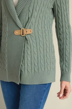 Soft Surroundings Ivey Cable Knit Cardigan- Tops|Sweaters & Cardigans