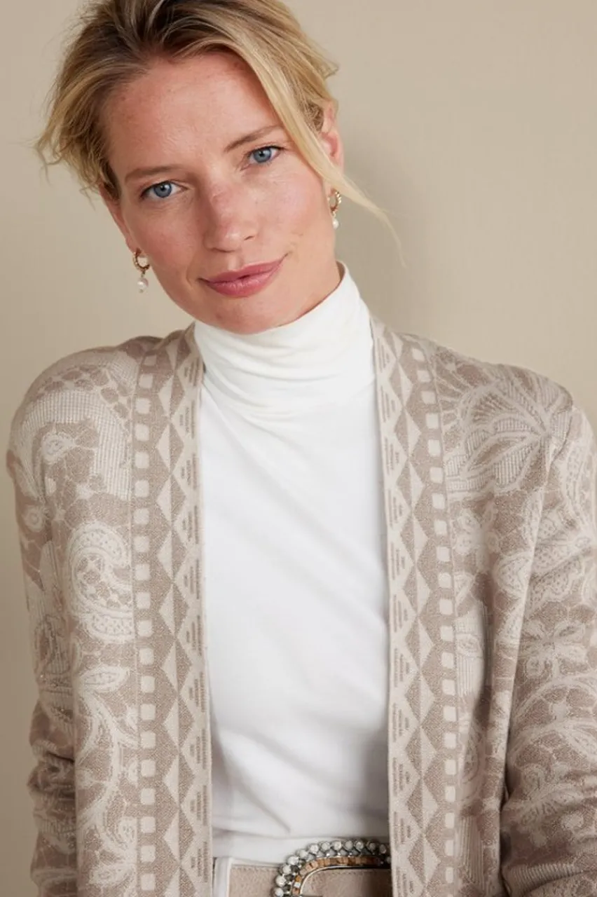 Soft Surroundings Ivy Shimmer Long Cardigan- Tops|Sweaters & Cardigans