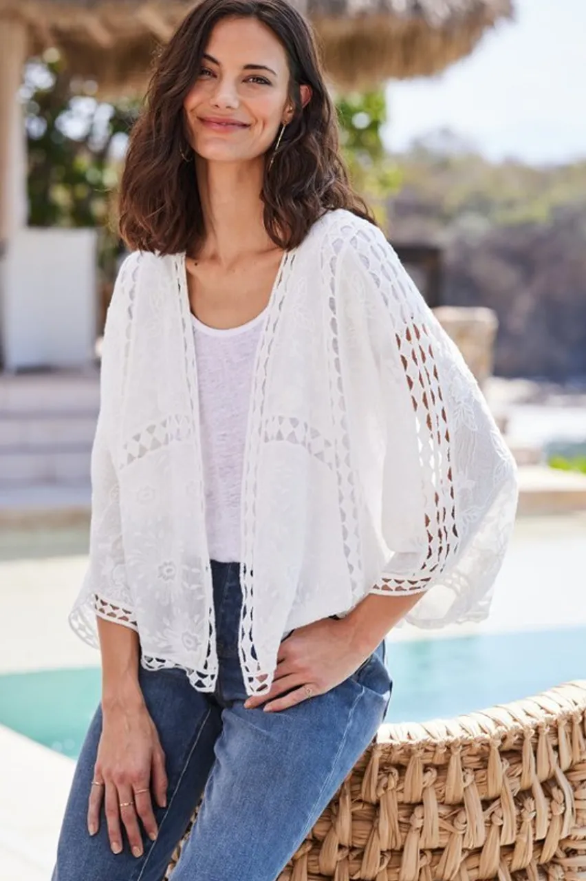 Soft Surroundings Jasmine Lace Wrap- Toppers|Scarves & Wraps