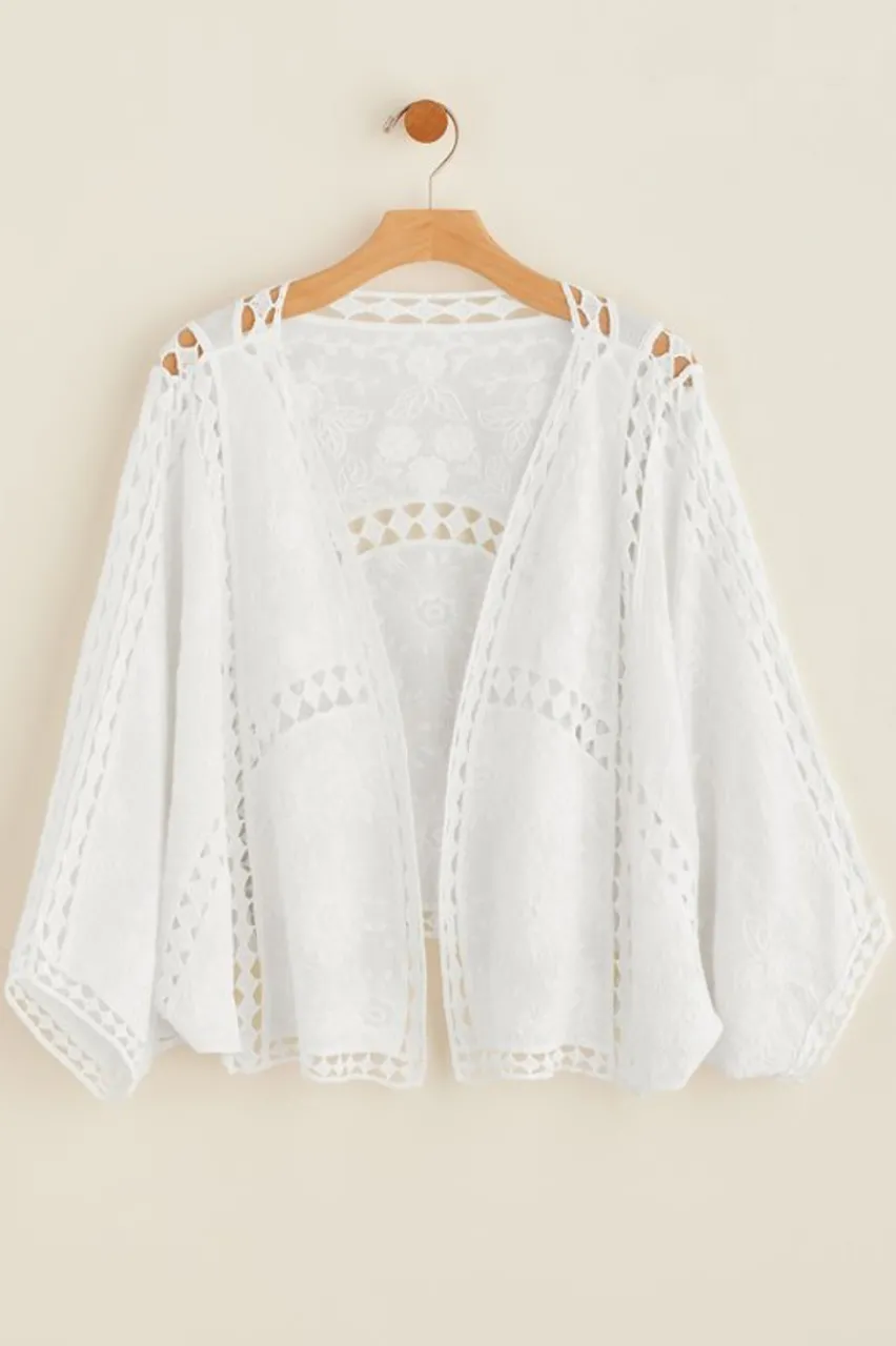 Soft Surroundings Jasmine Lace Wrap- Toppers|Scarves & Wraps
