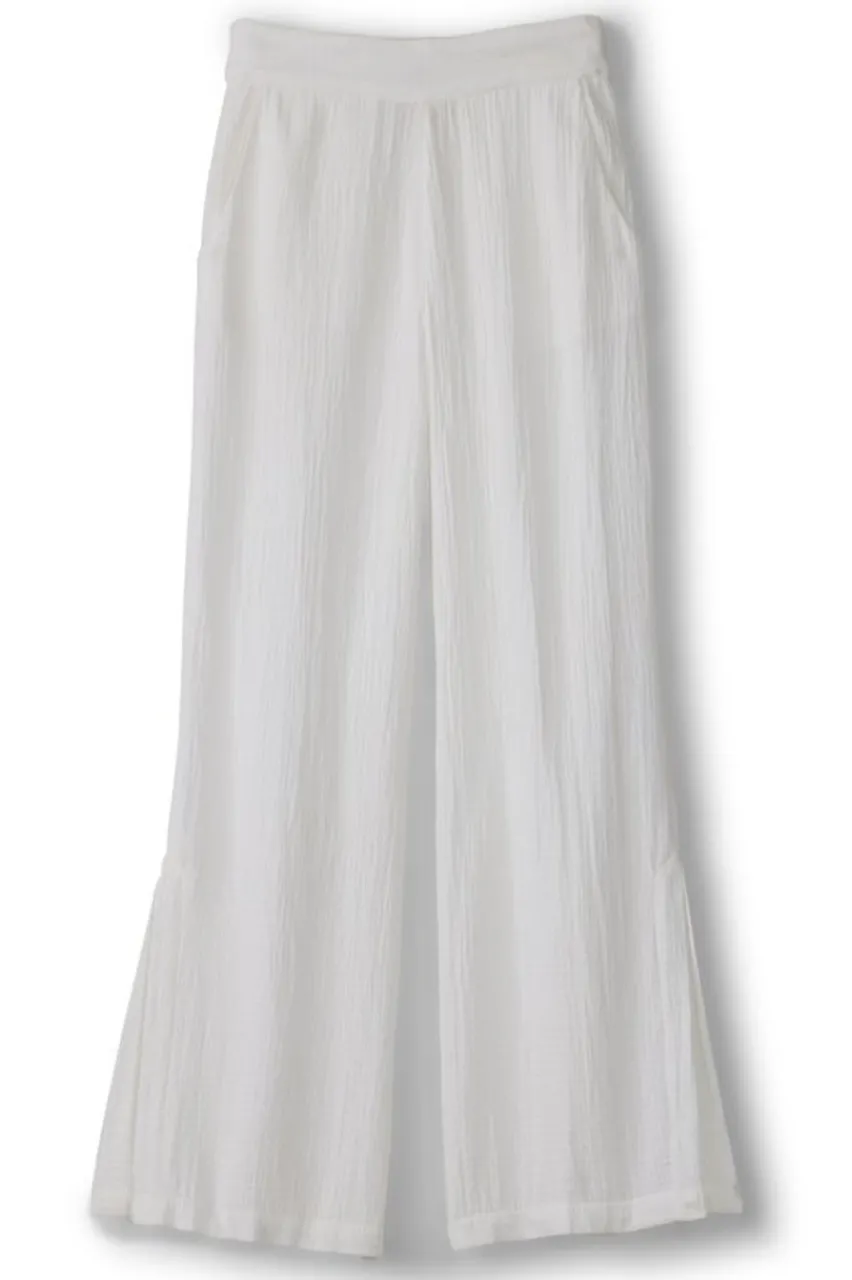Soft Surroundings Khulani Wide Leg Gauze Pants- Pants