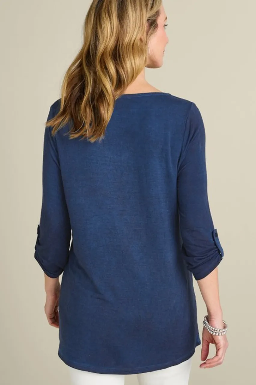 Soft Surroundings Kimbra Embroidered Tunic- Tops|Tunics & Leggings