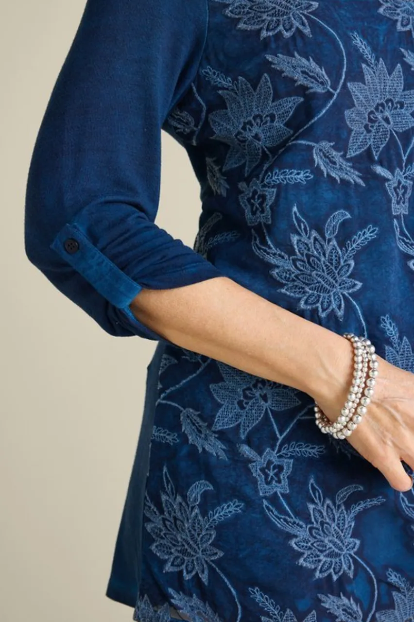Soft Surroundings Kimbra Embroidered Tunic- Tops|Tunics & Leggings