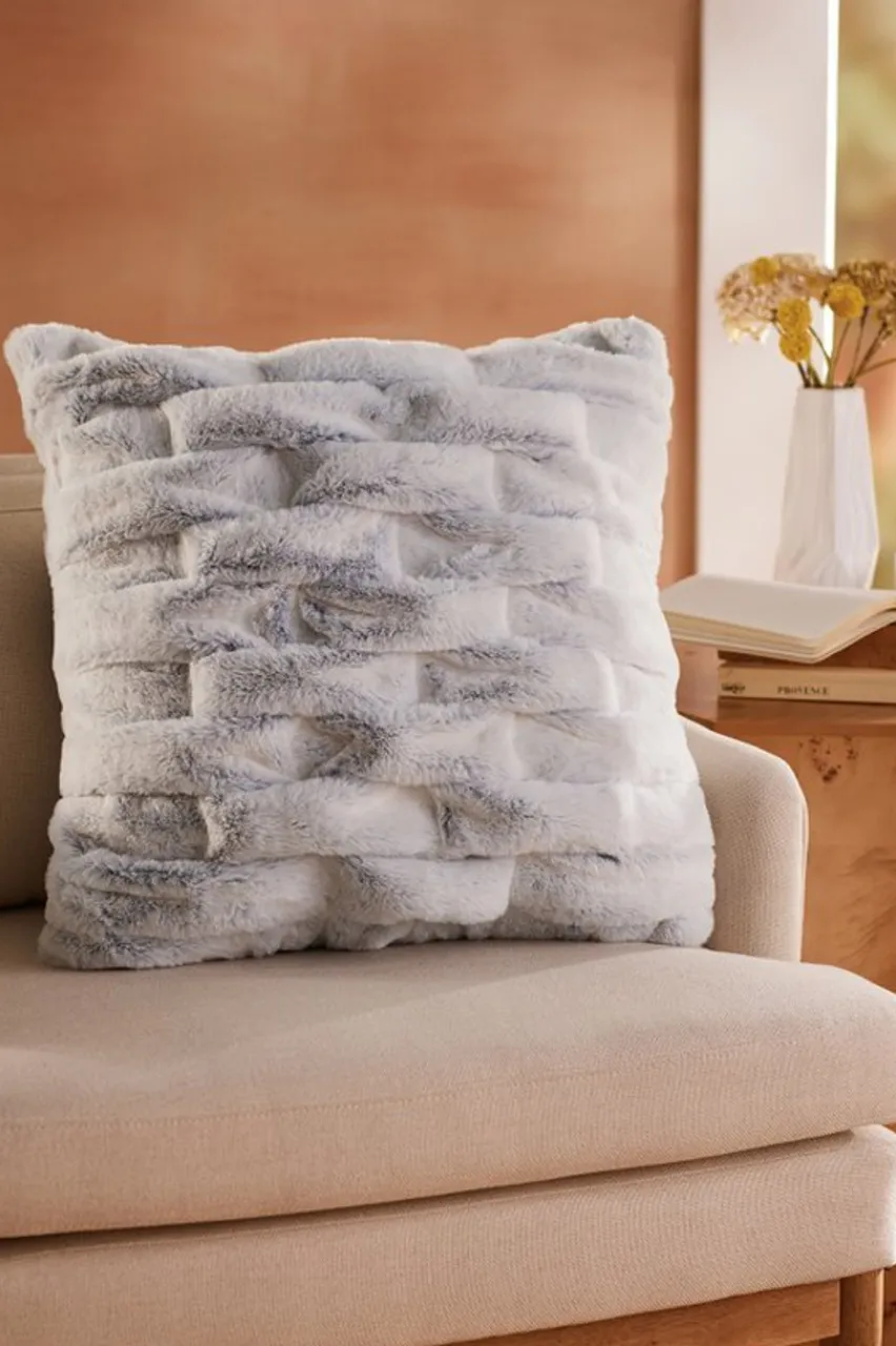 Soft Surroundings La Parisienne Faux Fur Pillow- Bedding|Bedding Essentials