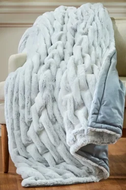 Soft Surroundings La Parisienne Faux Fur Throw- Bedding|Bedding Essentials