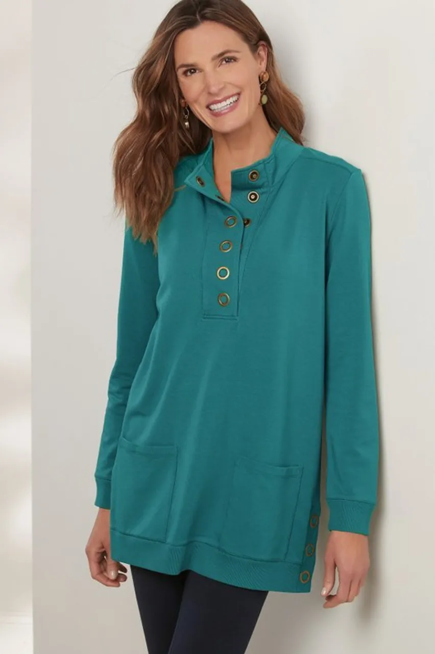 Soft Surroundings Lakshmi Pullover Tunic- Tops|Tunics & Leggings