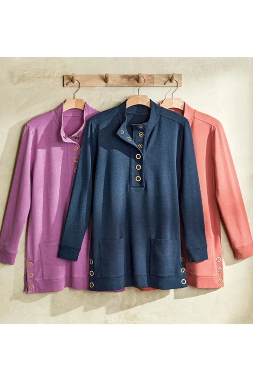 Soft Surroundings Lakshmi Pullover Tunic- Tops|Tunics & Leggings