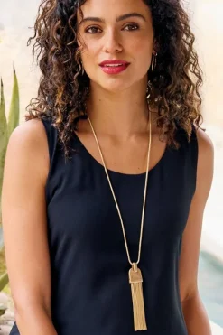 Soft Surroundings Laurana Tassel Necklace- Jewelry|Necklaces