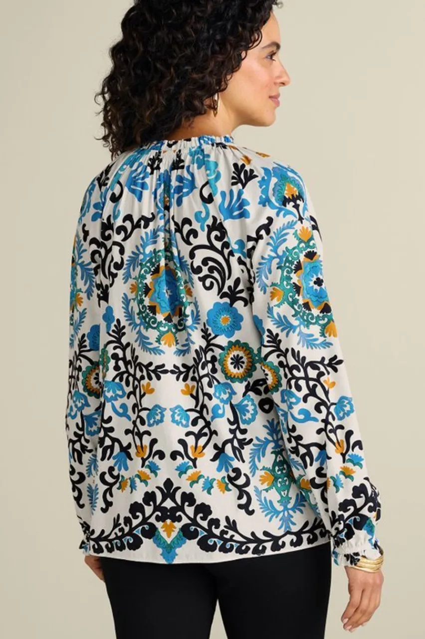 Soft Surroundings Leona Long Sleeve Top- Tops