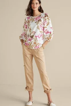 Soft Surroundings Lesley Printed Top- Tops