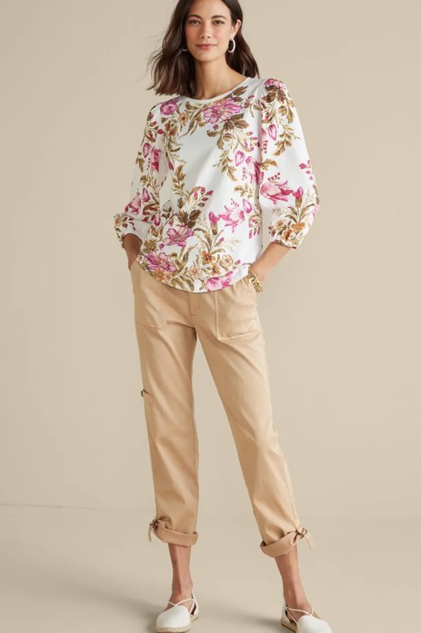 Soft Surroundings Lesley Printed Top- Tops
