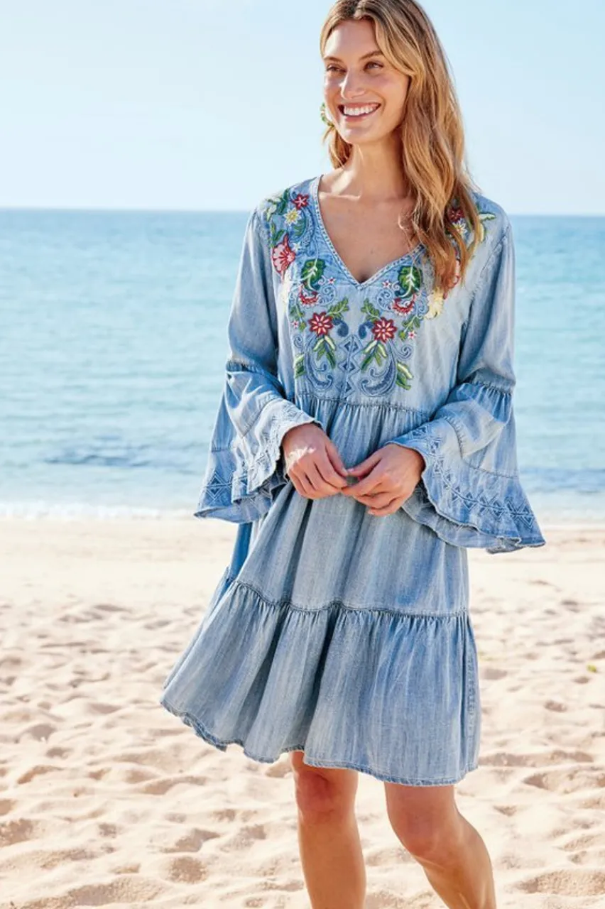 Soft Surroundings Lina Short Dress- Dresses